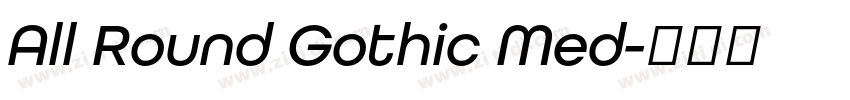All Round Gothic Med字体转换